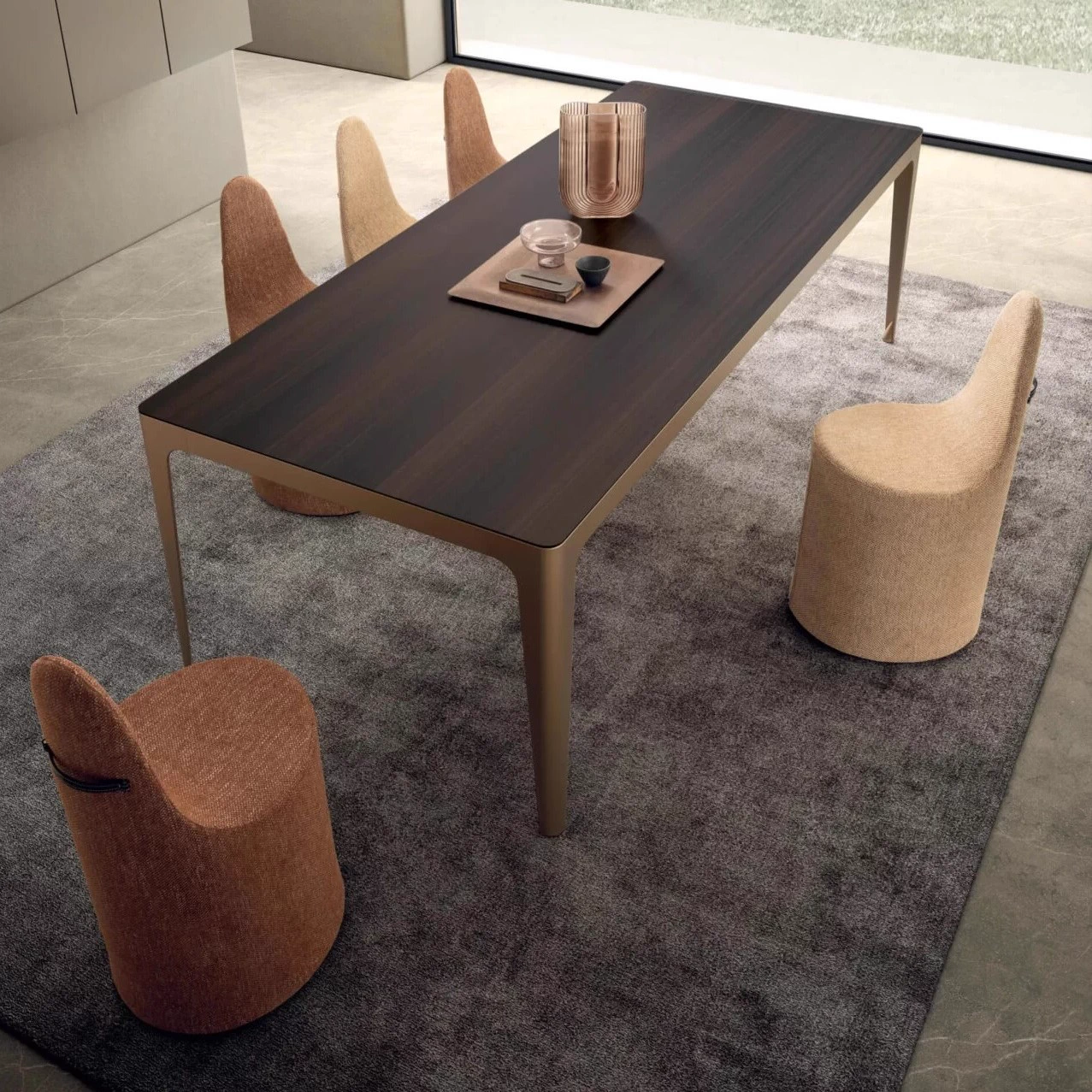 Стол Grand More — Presotto, стекло