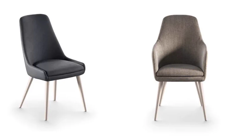 Каркас и наполнение: дерево. Современный дизайн Стул Lyra — Presotto, кожа, фото 2