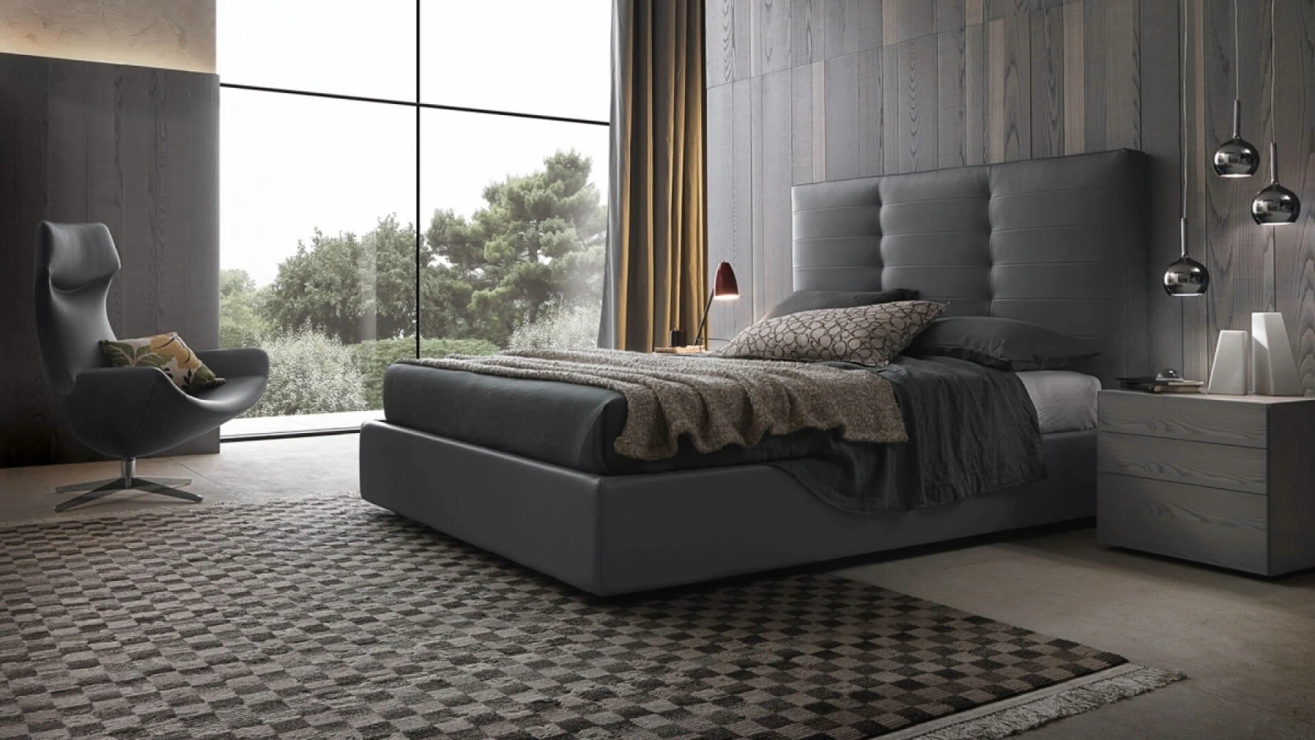 Современный дизайн Необычная кровать Wing System Tall — Presotto, фото 3