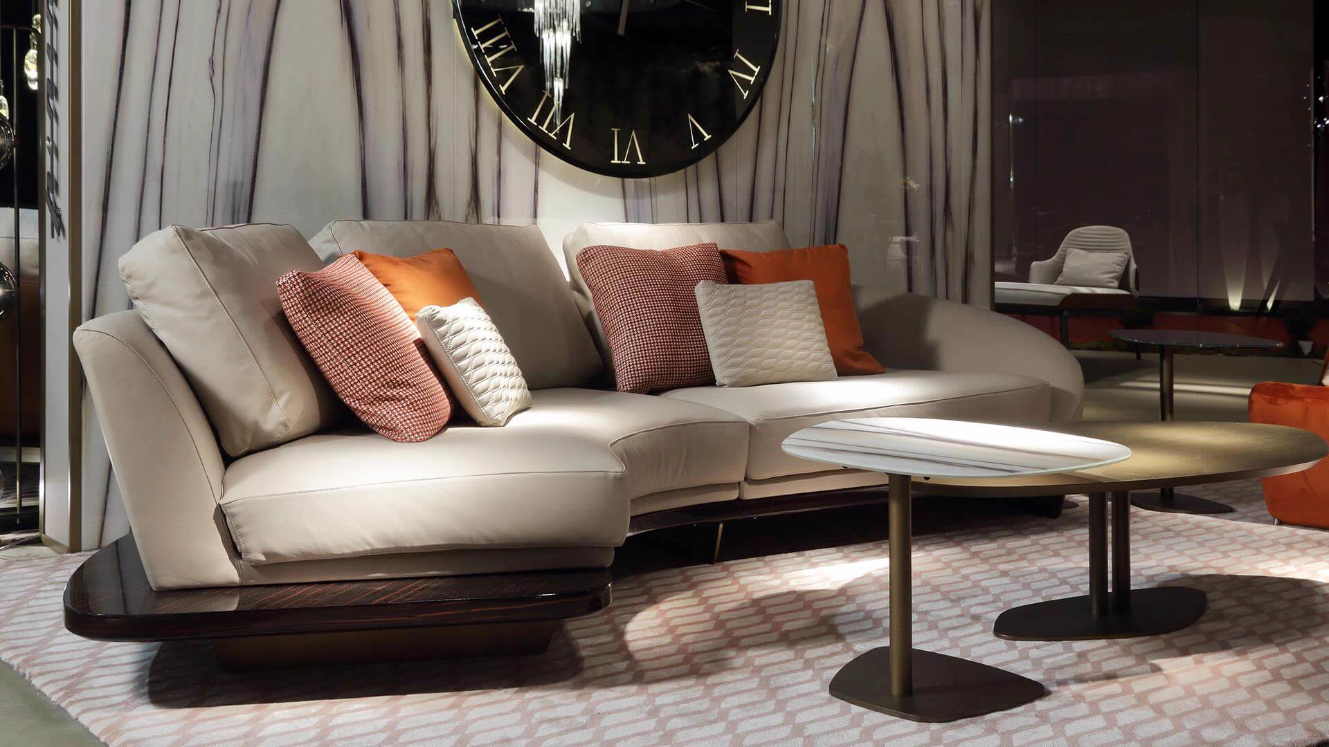 Диван Segno Sofa Wood — Reflex Angelo, кожа, фото 3