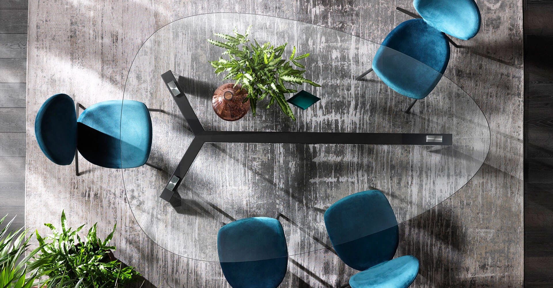 Стол Treble — Riflessi, стекло, фото 6