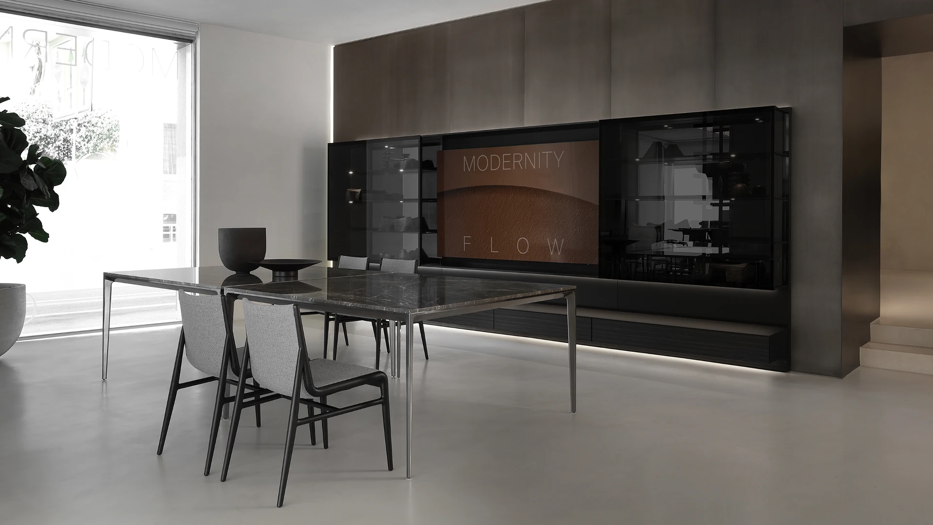 Стул Sinua Rovere nero — Rimadesio, кожа, фото 4