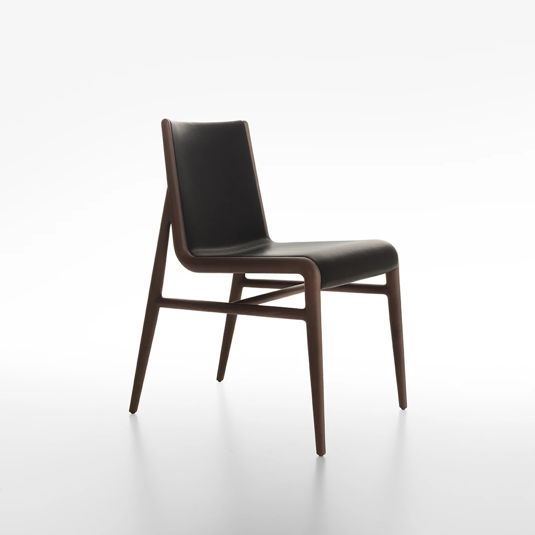 Стул Sinua Rovere nero — Rimadesio, кожа