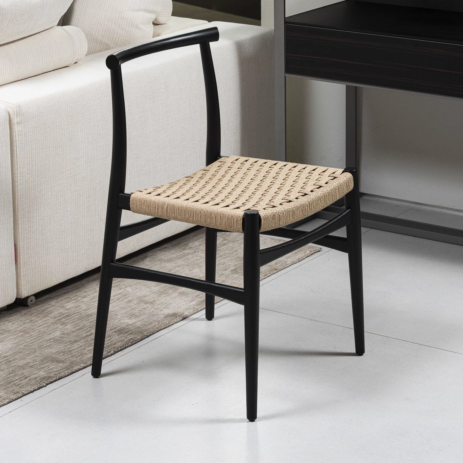 Стул Wabi Rovere nero — Rimadesio, кожа