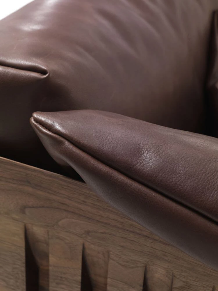 Кресло Soft Wood — Riva 1920, кожа, фото 4