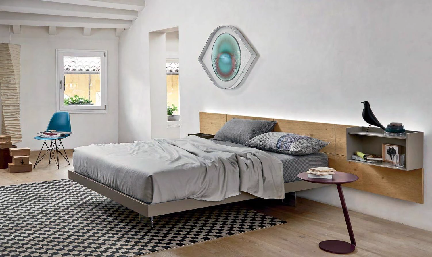 Кровать Ecletto — Sangiacomo, кожа, фото 3