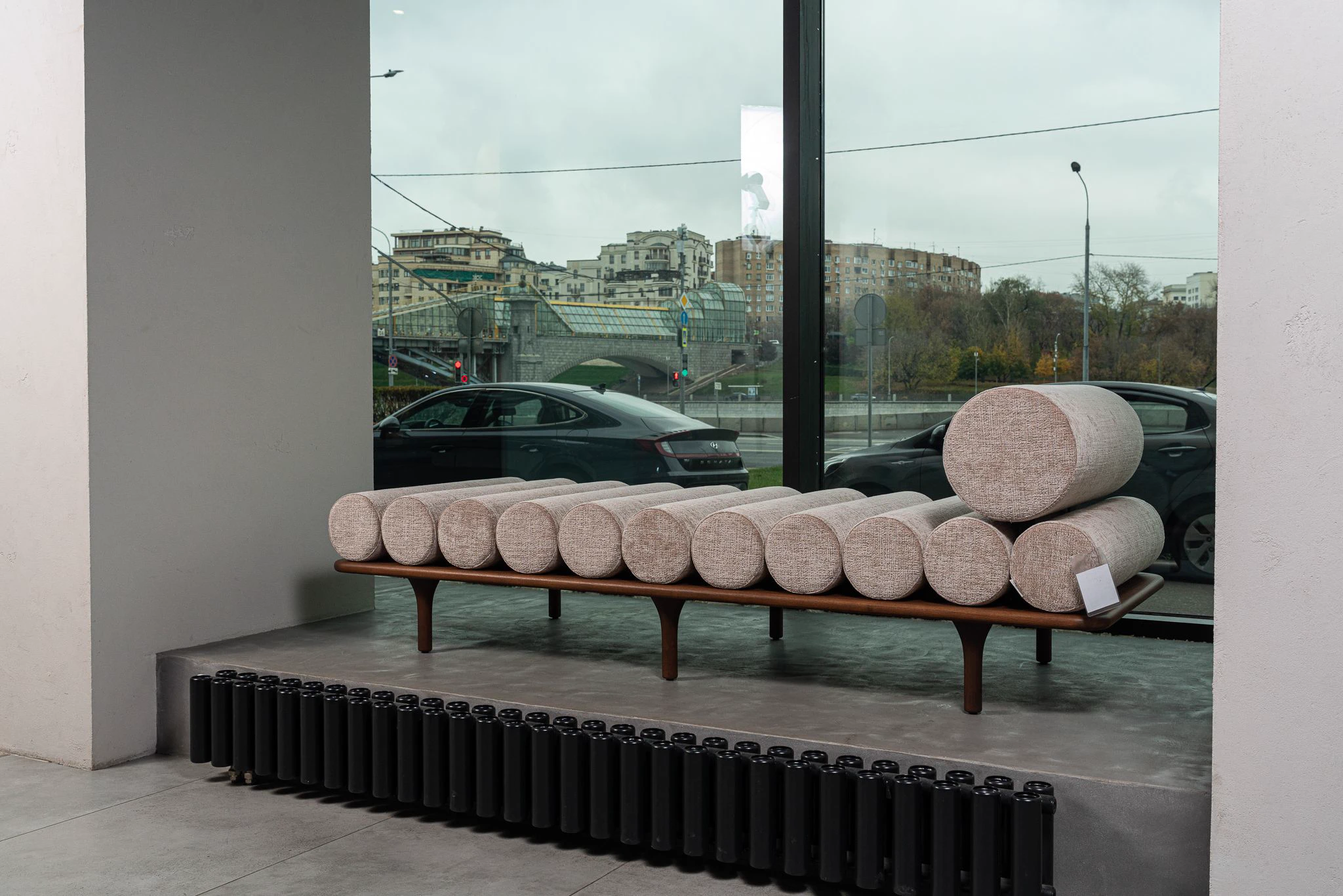 Шезлонг с подголовником Five to Nine — Tacchini, кожа, фото 3