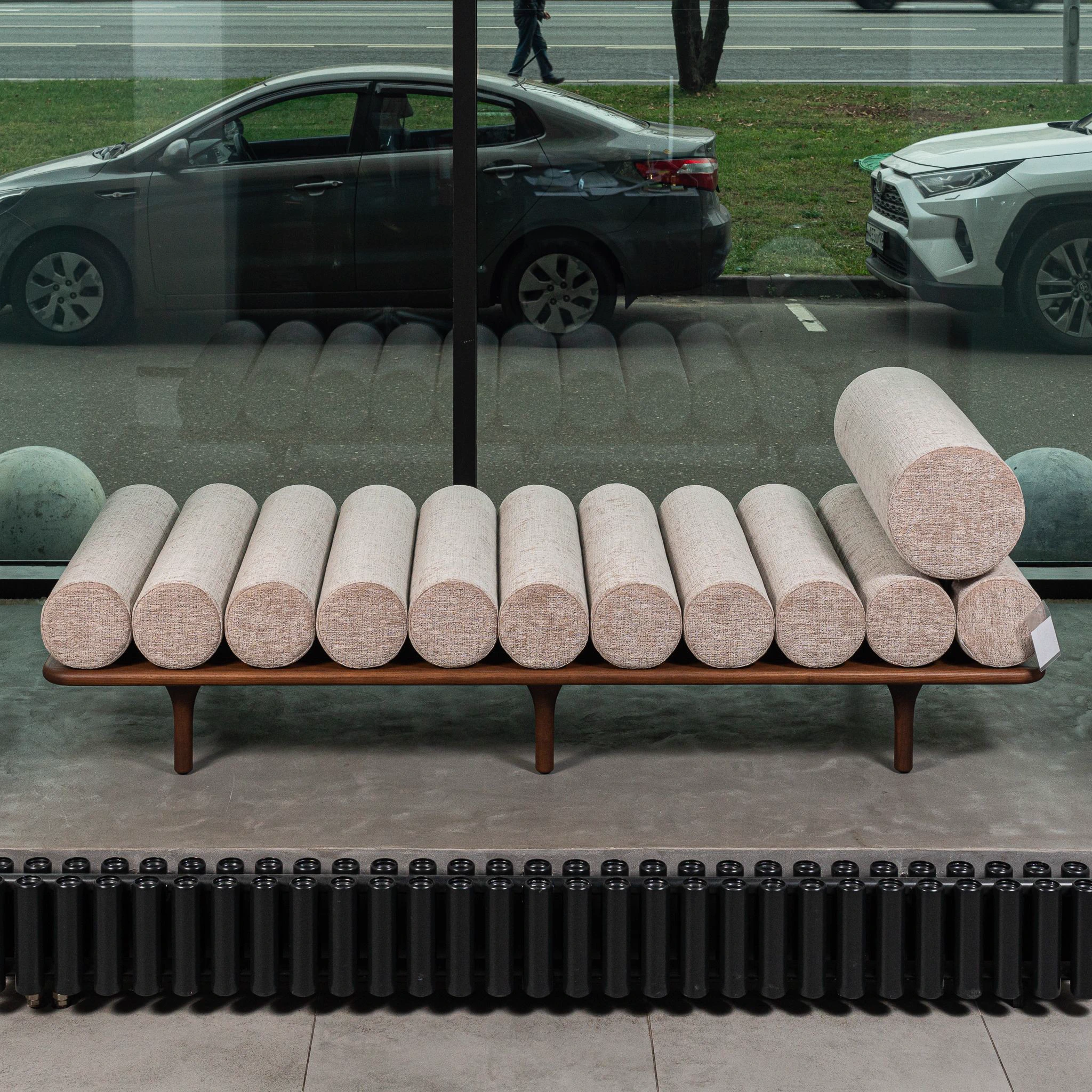 Шезлонг с подголовником Five to Nine — Tacchini, кожа