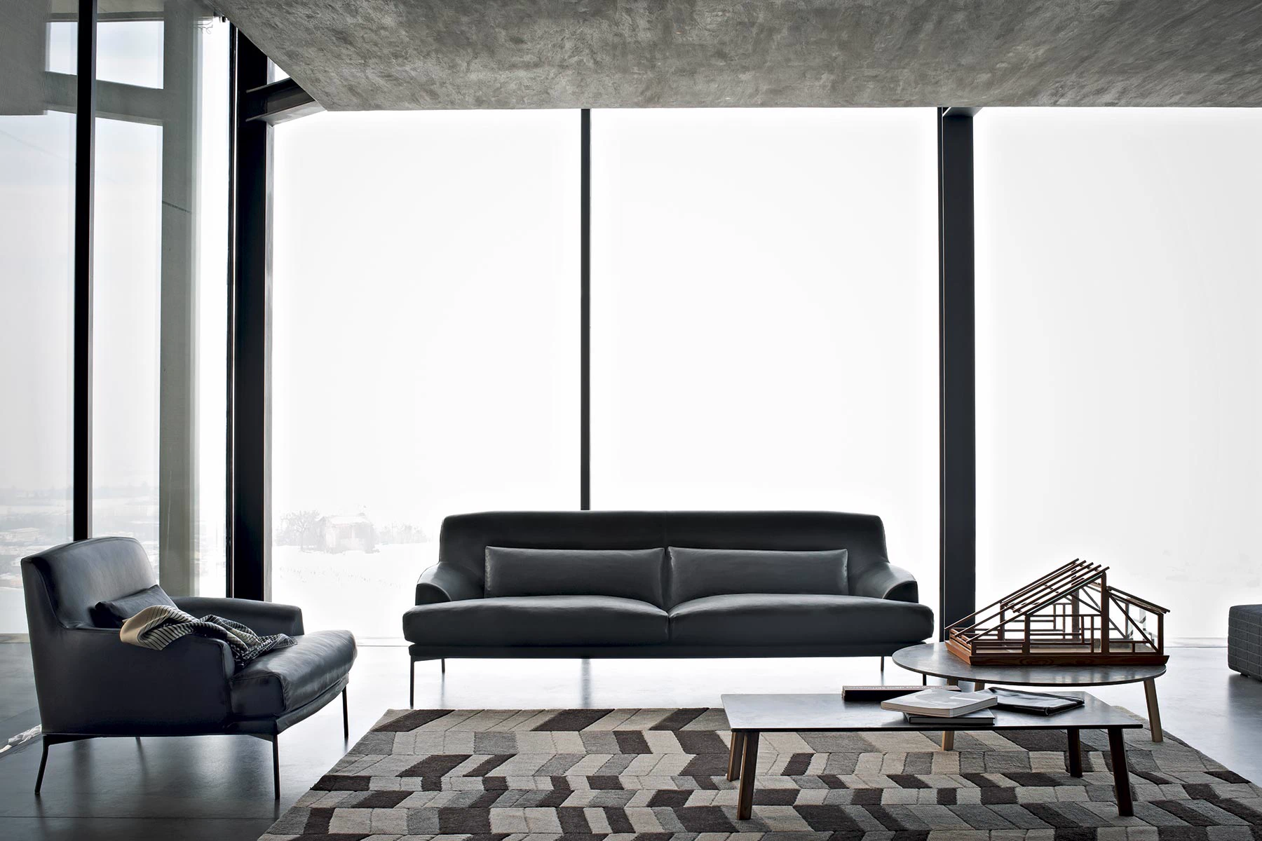 Диван Montevideo — Tacchini, кожа, фото 3