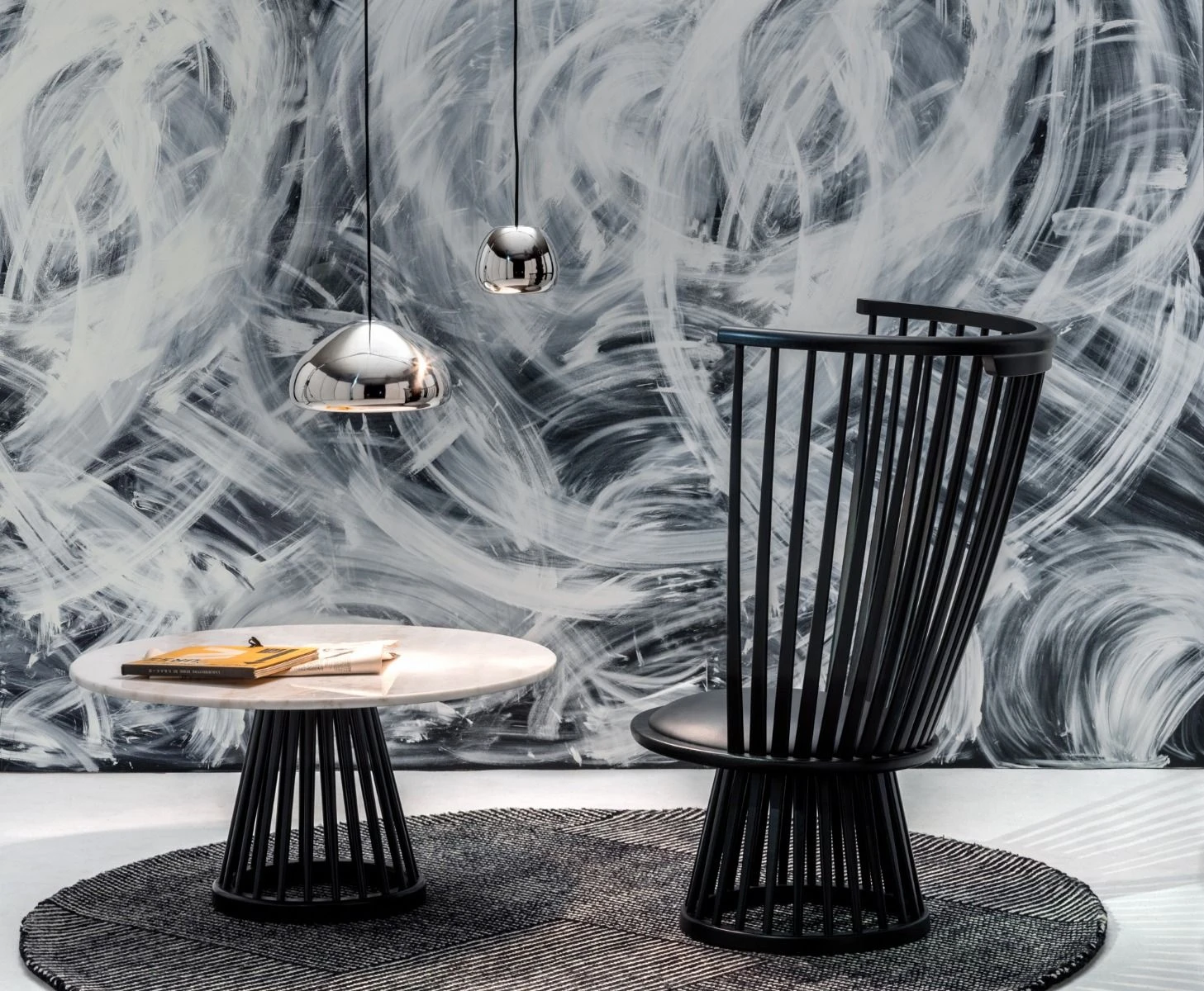 Кресло Fan Chair — Tom Dixon, кожа, фото 6