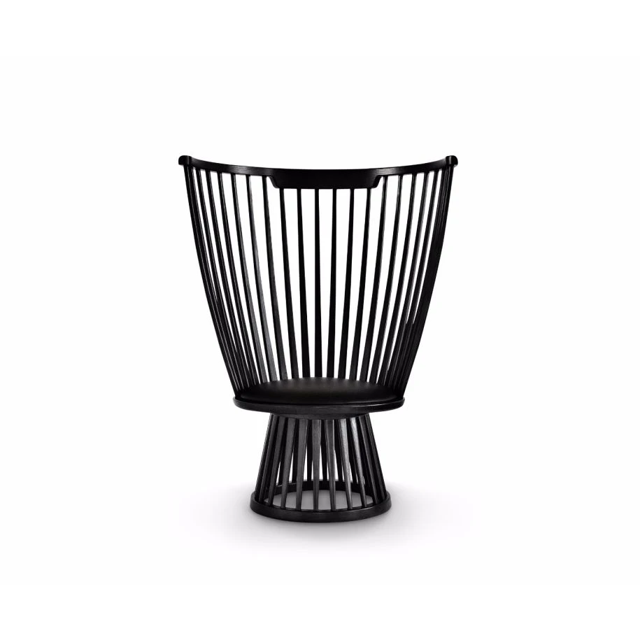 Кресло Fan Chair — Tom Dixon, кожа