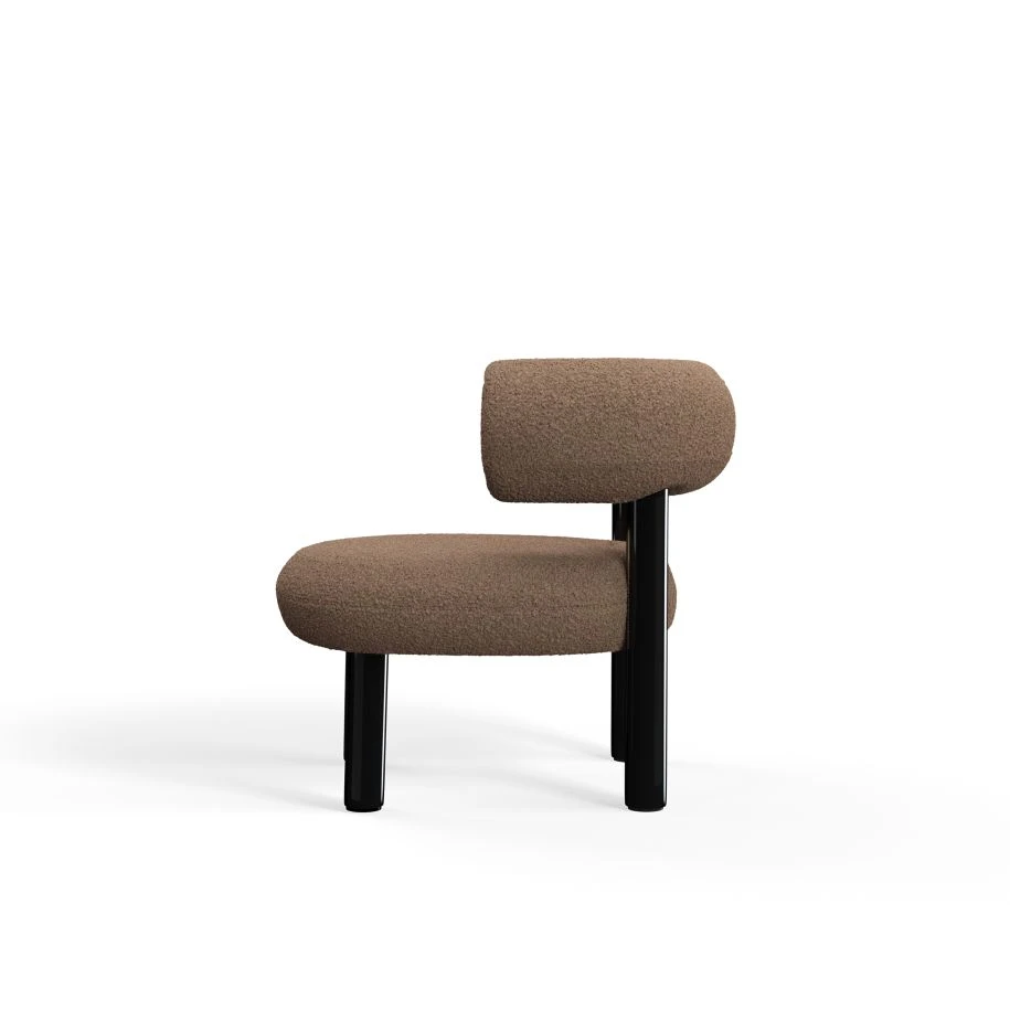 Кресло Fat Black Steel Lounge Chair — Tom Dixon, ткань, фото 2