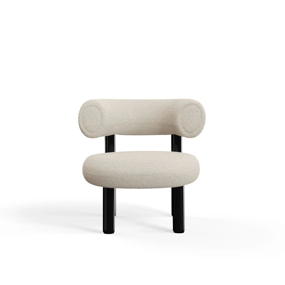 Кресло Fat Black Steel Lounge Chair — Tom Dixon, ткань, фото 5