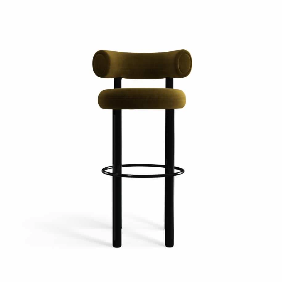 Барный стул Fat Black Steel — Tom Dixon, текстиль