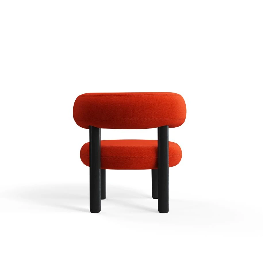 Кресло Fat Black Wood Lounge Chair — Tom Dixon, ткань, фото 3