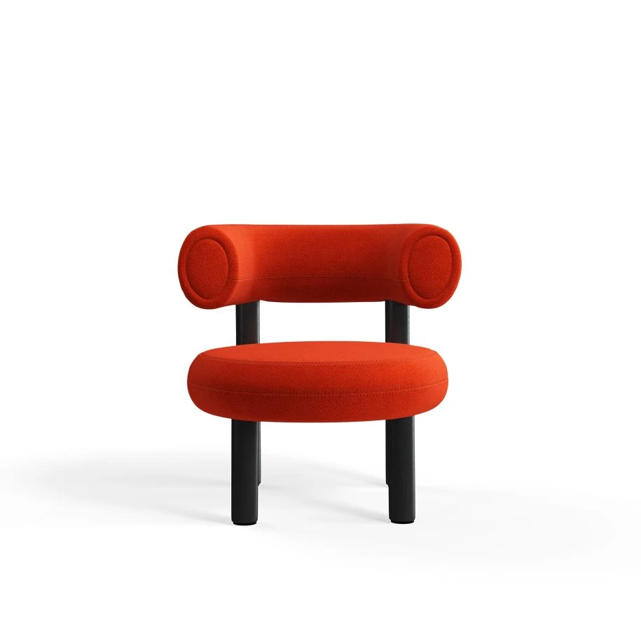 Кресло Fat Black Wood Lounge Chair — Tom Dixon, ткань