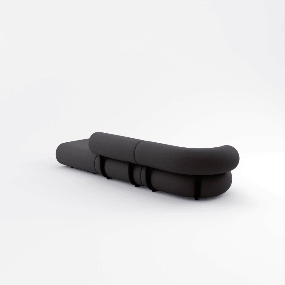 Диван Fat Left Arm Facing Backrest Sofa — Tom Dixon, ткань, фото 4