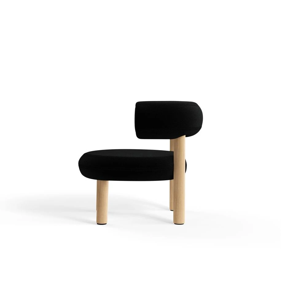 Кресло Fat Natural Wood Lounge Chair — Tom Dixon, ткань, фото 2