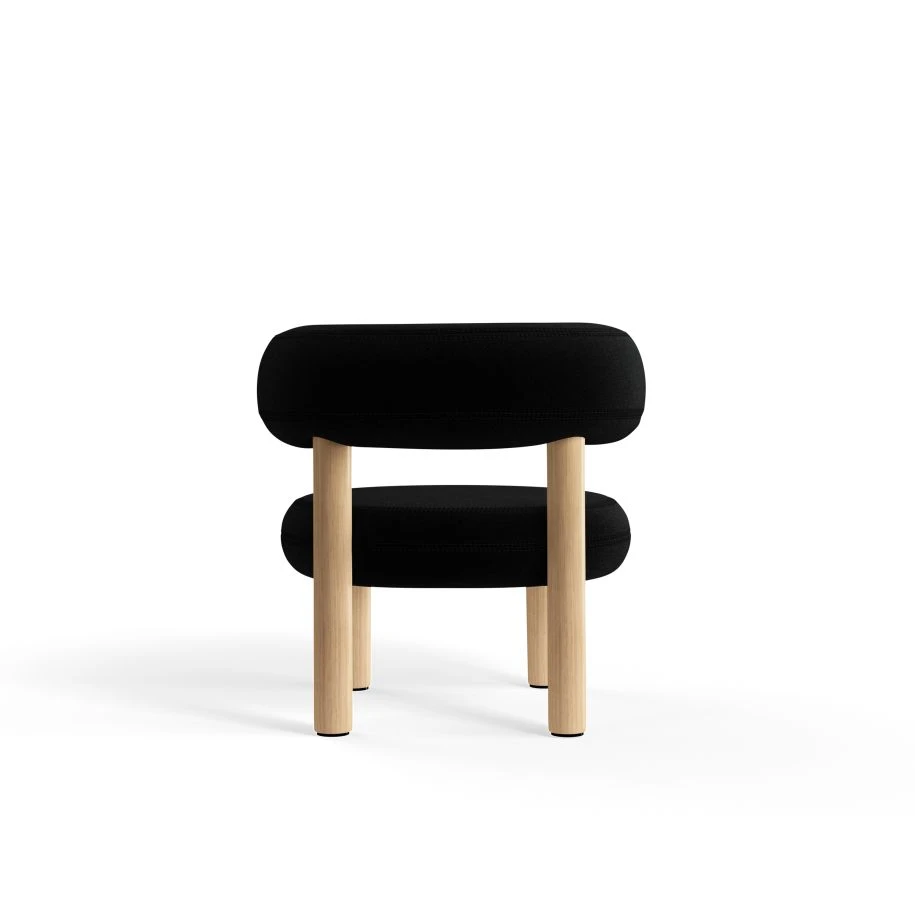 Кресло Fat Natural Wood Lounge Chair — Tom Dixon, ткань, фото 3