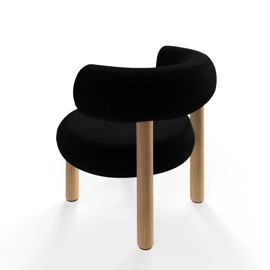 Кресло Fat Natural Wood Lounge Chair — Tom Dixon, ткань, фото 4