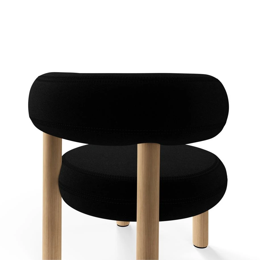 Кресло Fat Natural Wood Lounge Chair — Tom Dixon, ткань, фото 5
