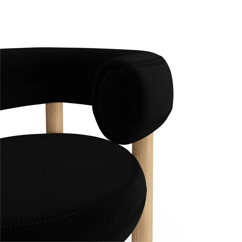Кресло Fat Natural Wood Lounge Chair — Tom Dixon, ткань, фото 6