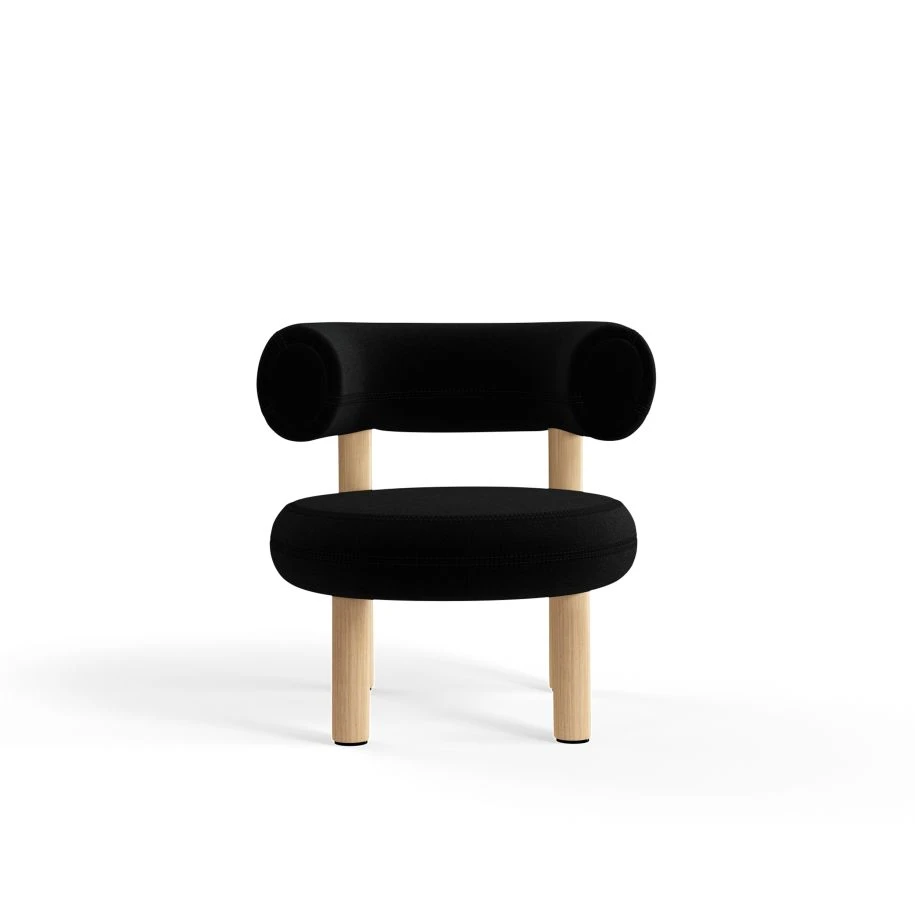 Кресло Fat Natural Wood Lounge Chair — Tom Dixon, ткань
