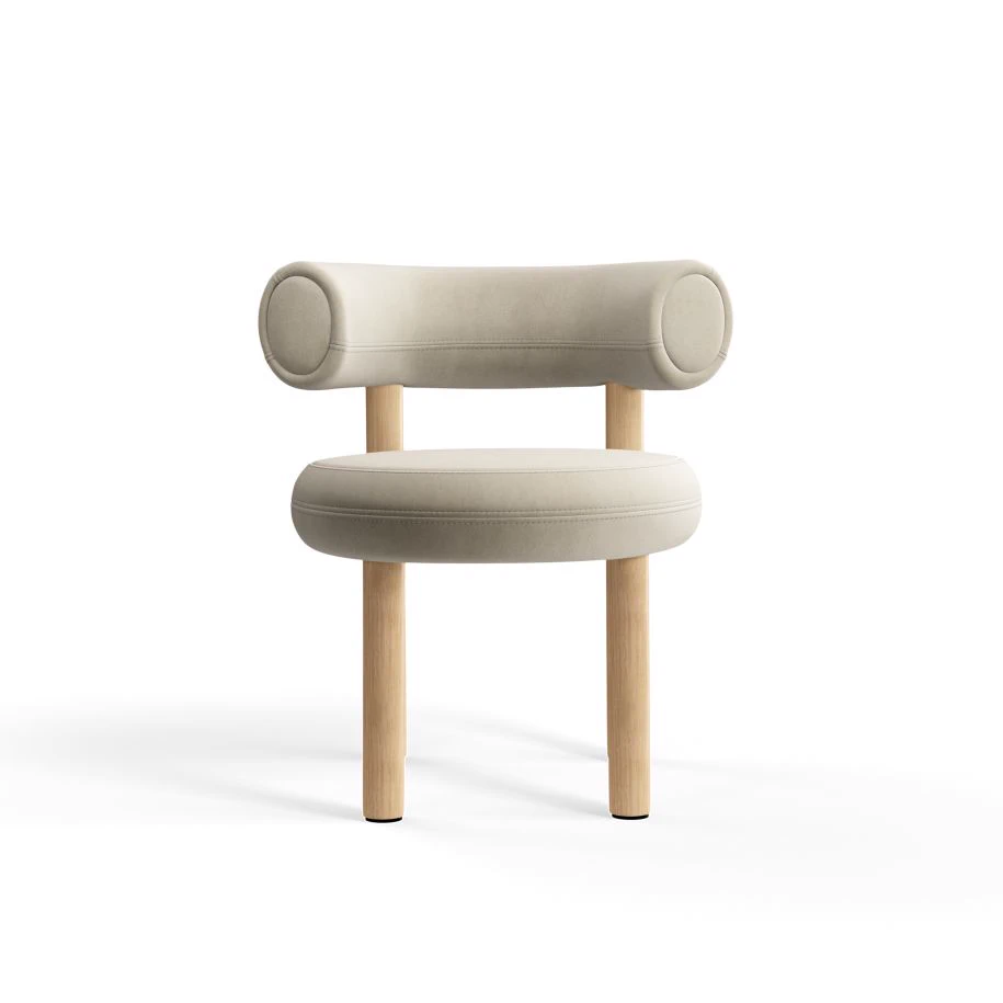 Стул Fat Wood Dining Chair — Tom Dixon, ткань, фото 4
