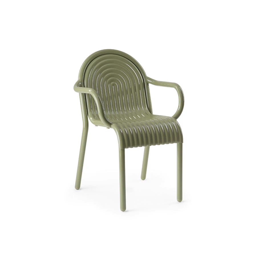 Современный дизайн Стул с подлокотниками Groove Arm Chair — Tom Dixon