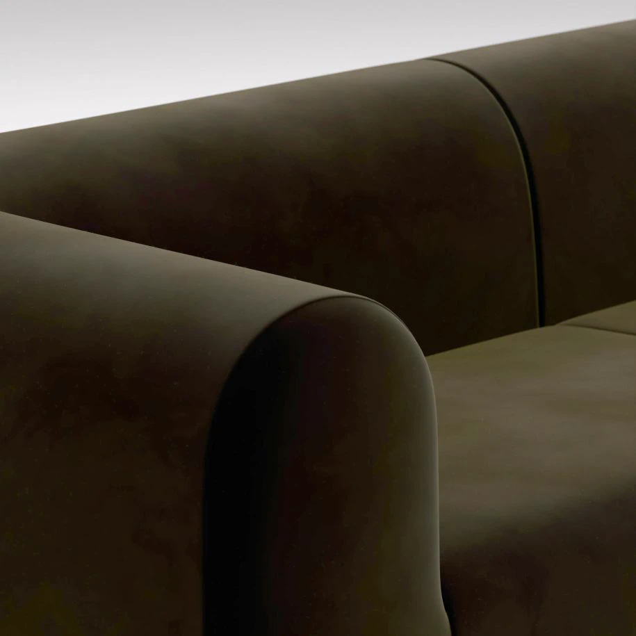 Современный дизайн Диван Plump 3-Seater Wide Modular Sofa — Tom Dixon, ткань, фото 6