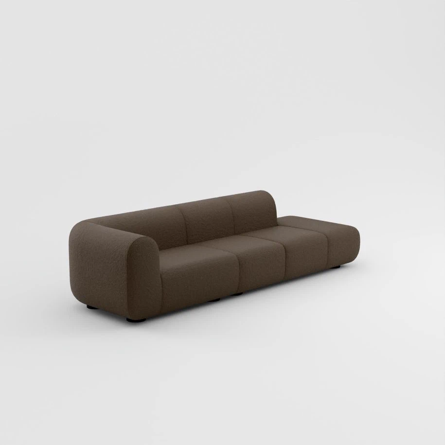 Современный дизайн Диван Plump Left Arm & Longue Left Facing Backrest Modular Sofa — Tom Dixon, ткань, фото 2
