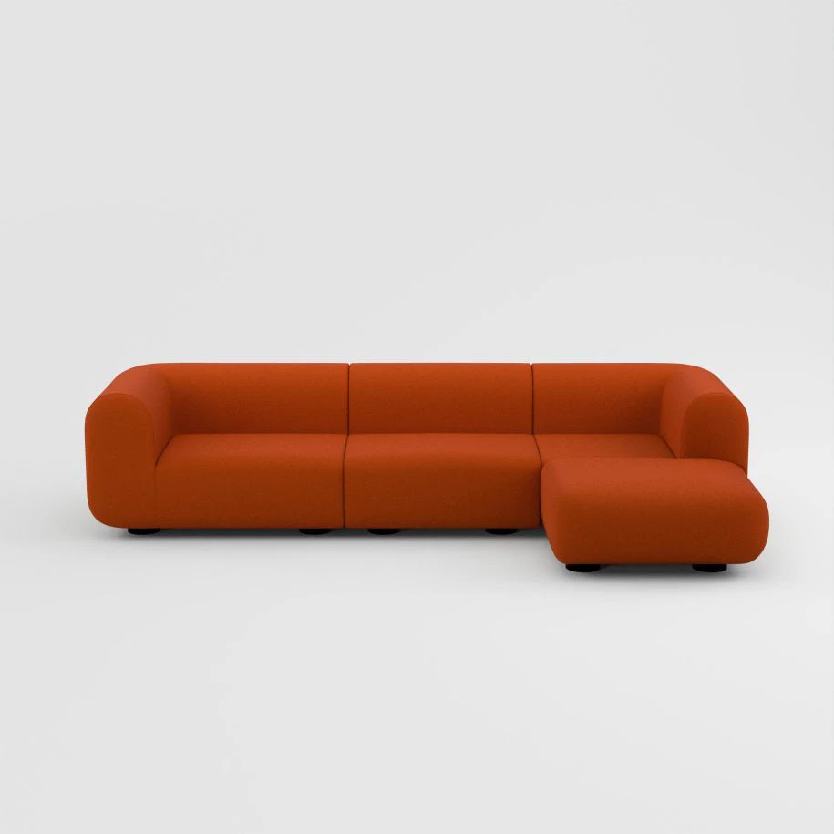 Диван Plump Left Arm & Right Facing Chaise Longue Sofa — Tom Dixon, ткань