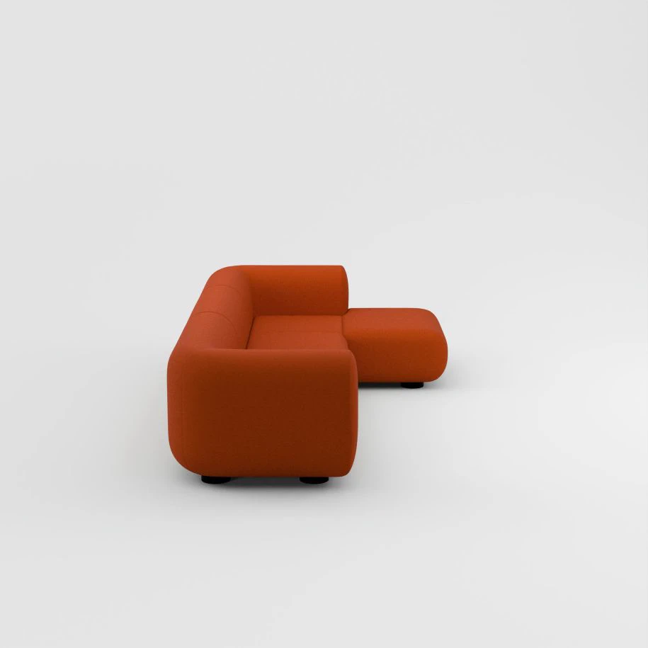 Современный дизайн Диван Plump Left Arm & Right Facing Chaise Longue Sofa — Tom Dixon, ткань, фото 3