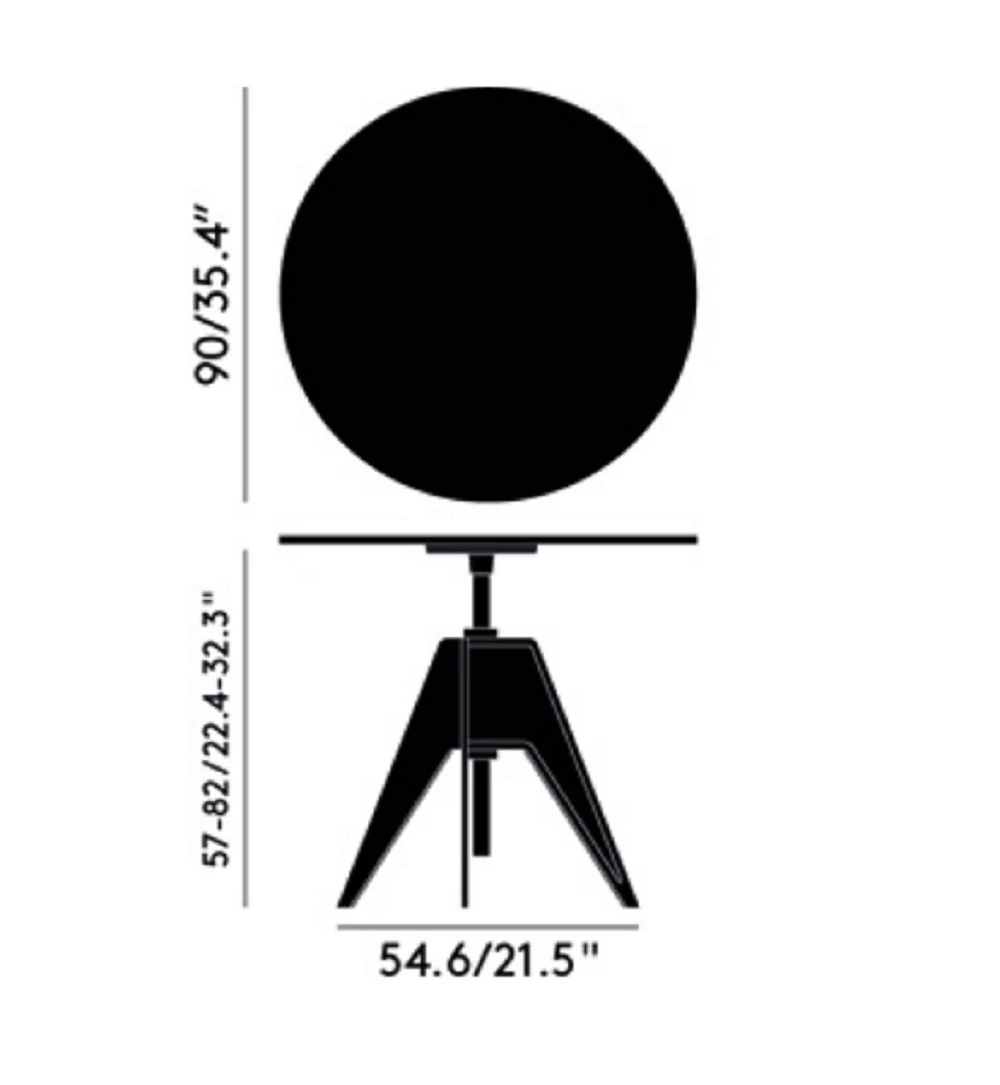 Стол Screw Cafe Table Pebble Marble Top 900 mm — Tom Dixon, мрамор, фото 4