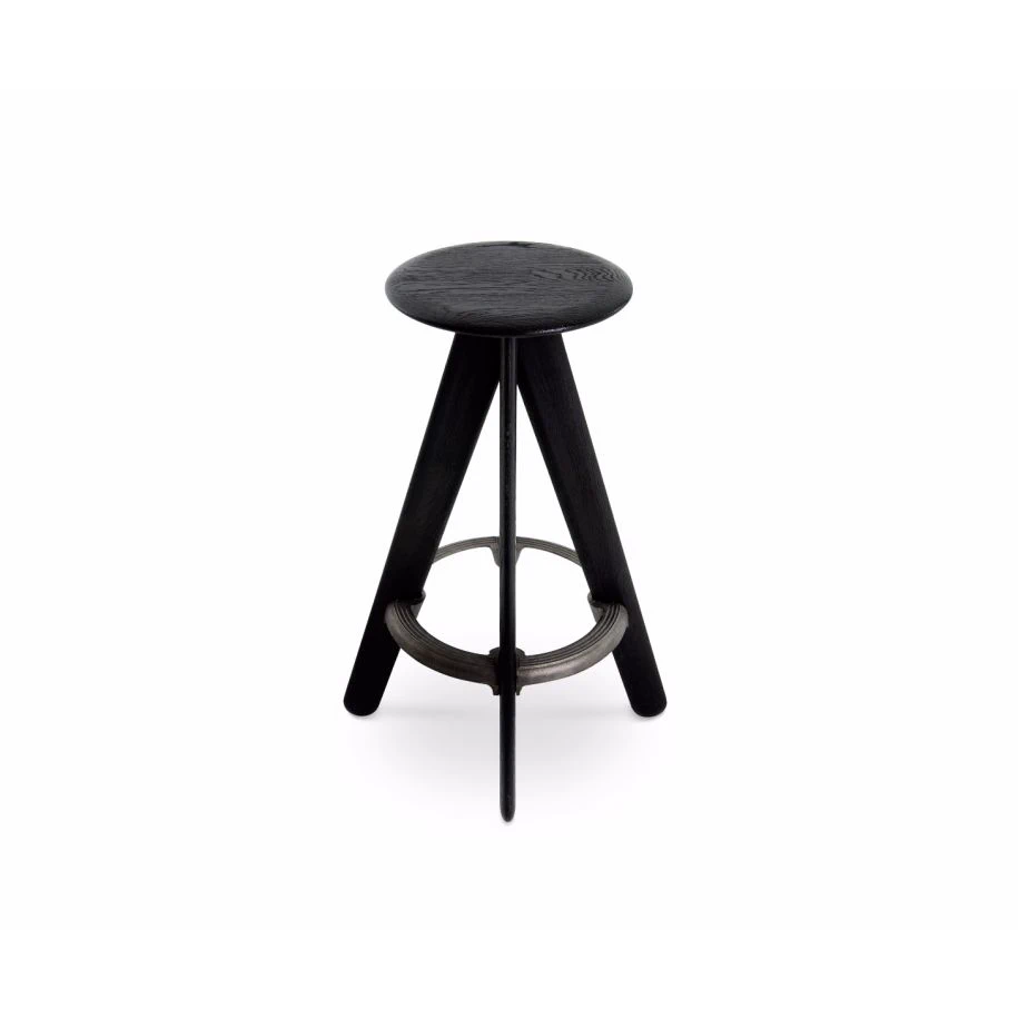 Барный стул Slab Bar Stool Black — Tom Dixon, дерево