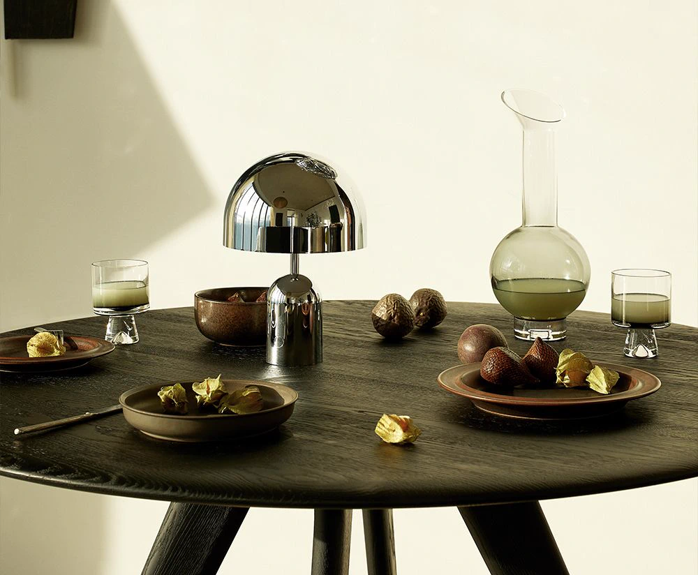 Современный дизайн Стол Slab Round Table Black 0.9m — Tom Dixon, фото 3