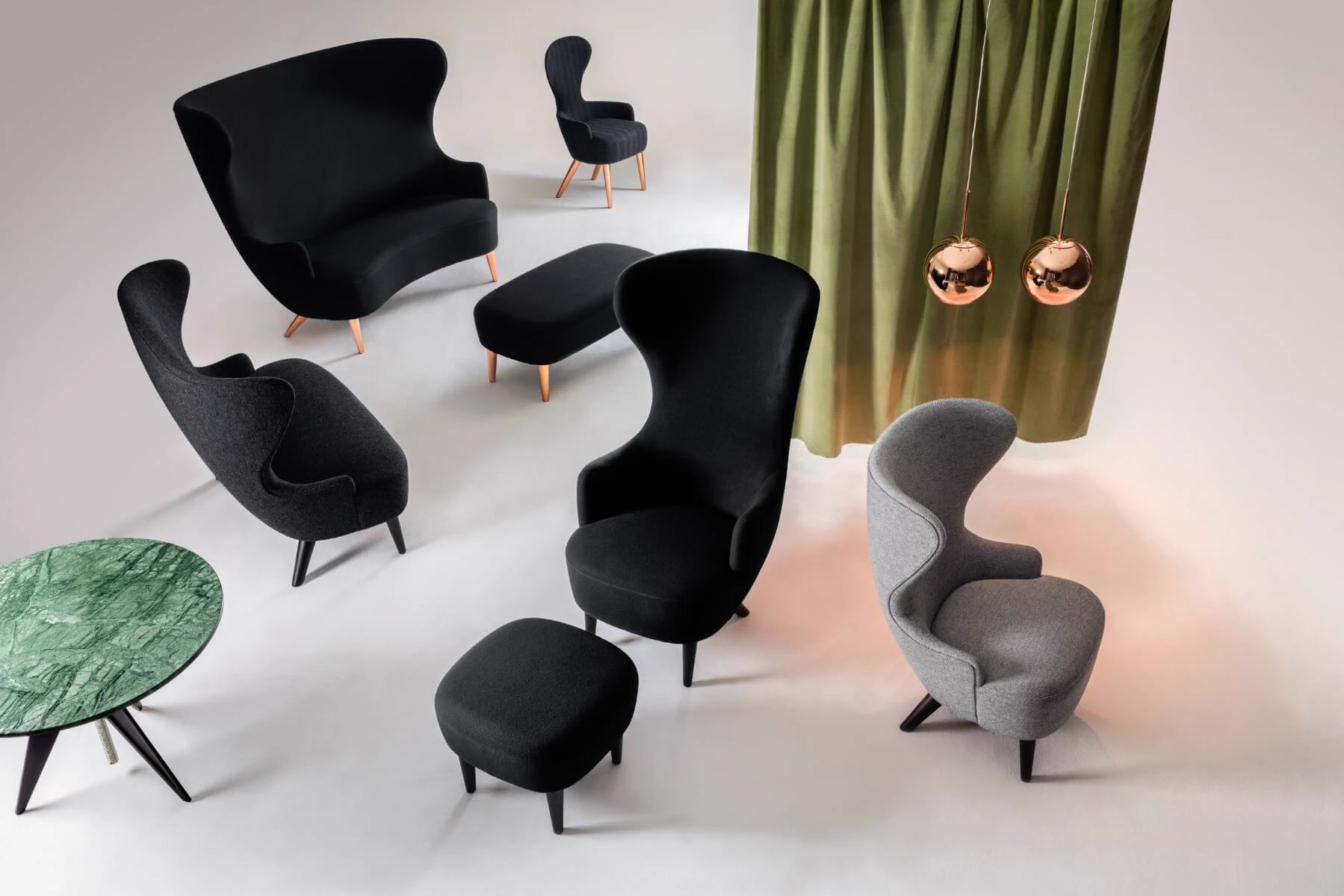 Пуф Wingback — Tom Dixon, кожа, фото 5