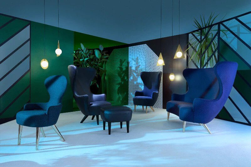 Стул Wingback — Tom Dixon, кожа, фото 6