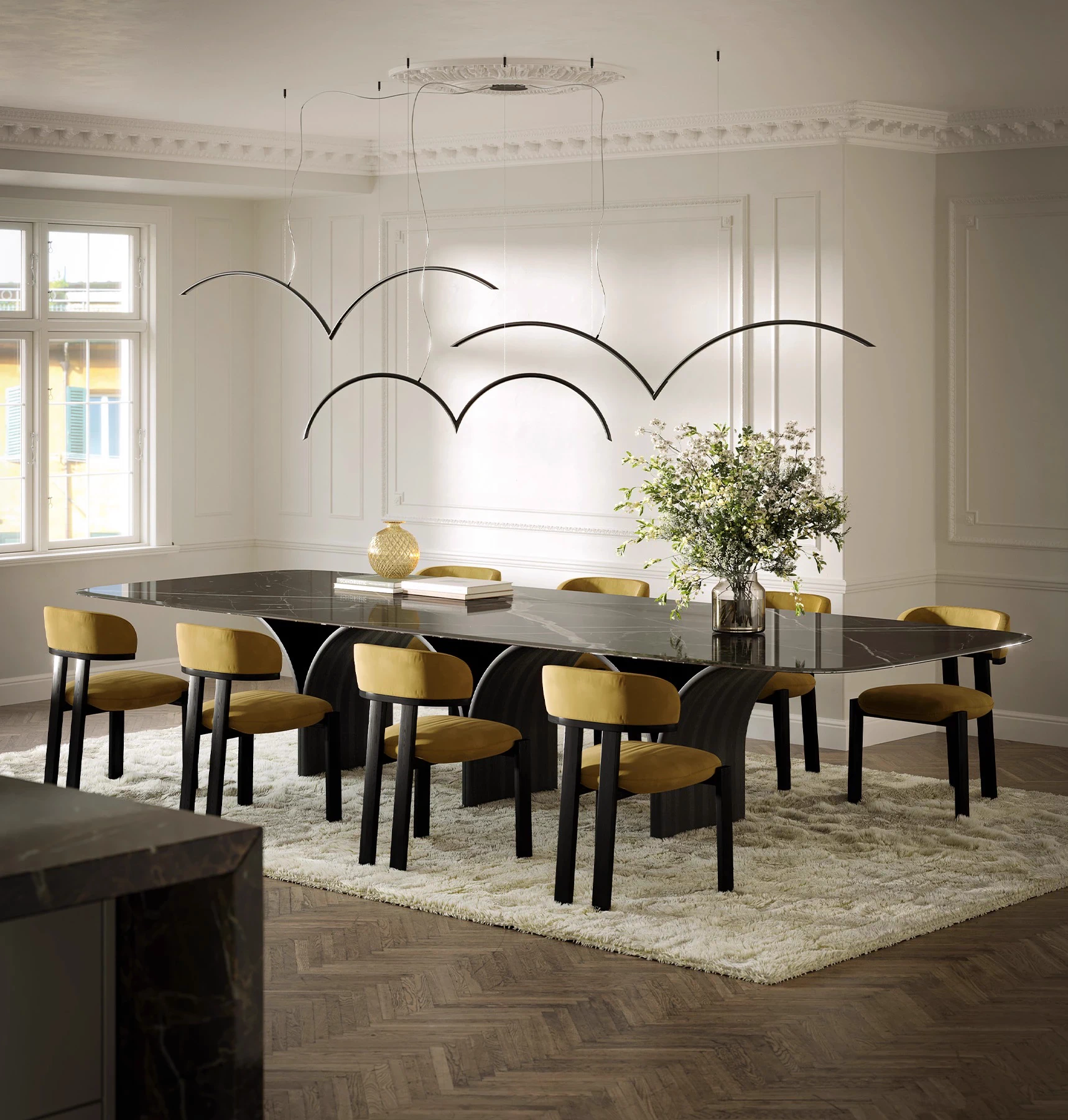 Стол Arco Maxi — Tonin Casa, стекло, фото 2