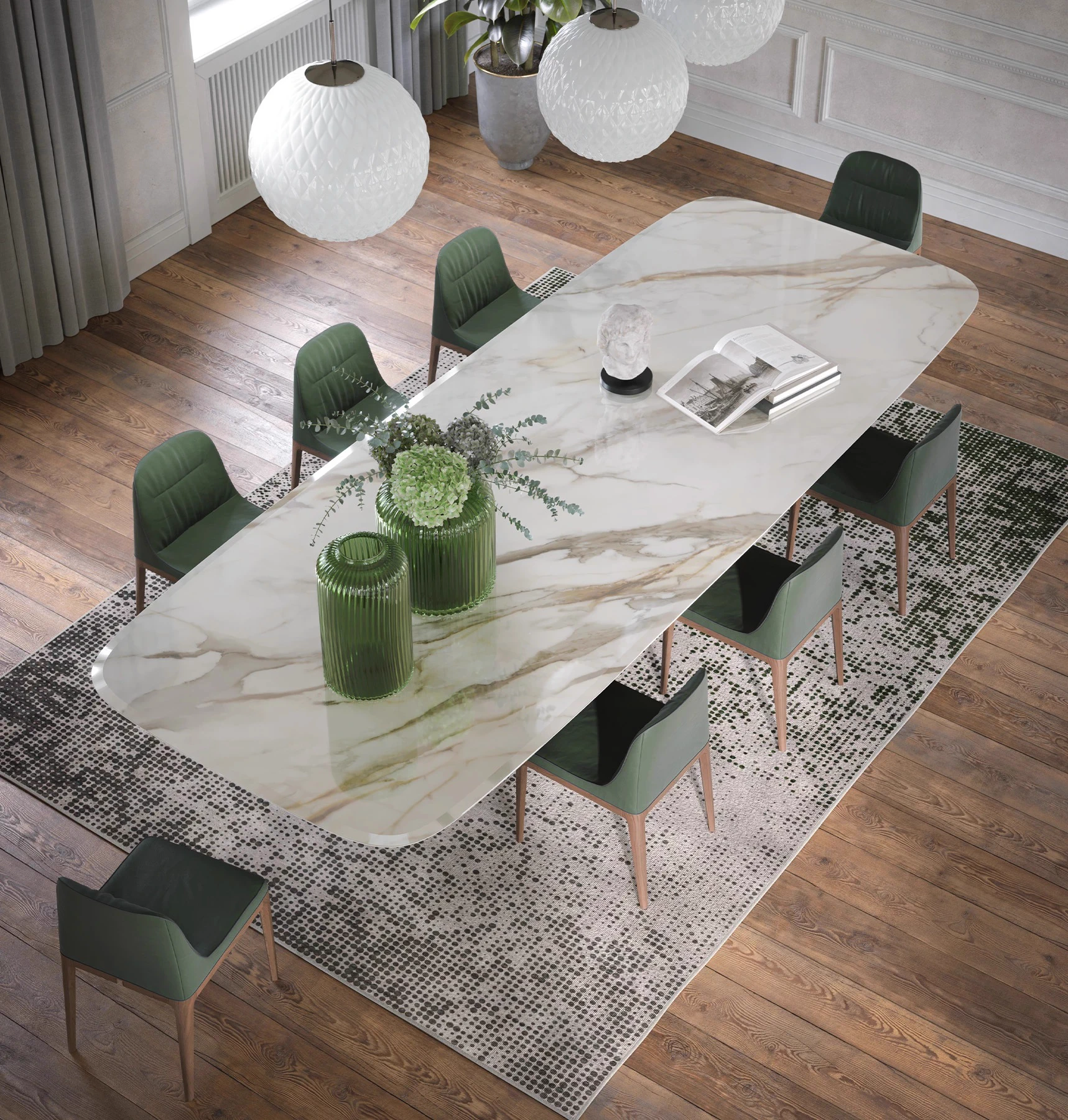 Стол Arco Maxi — Tonin Casa, стекло, фото 4