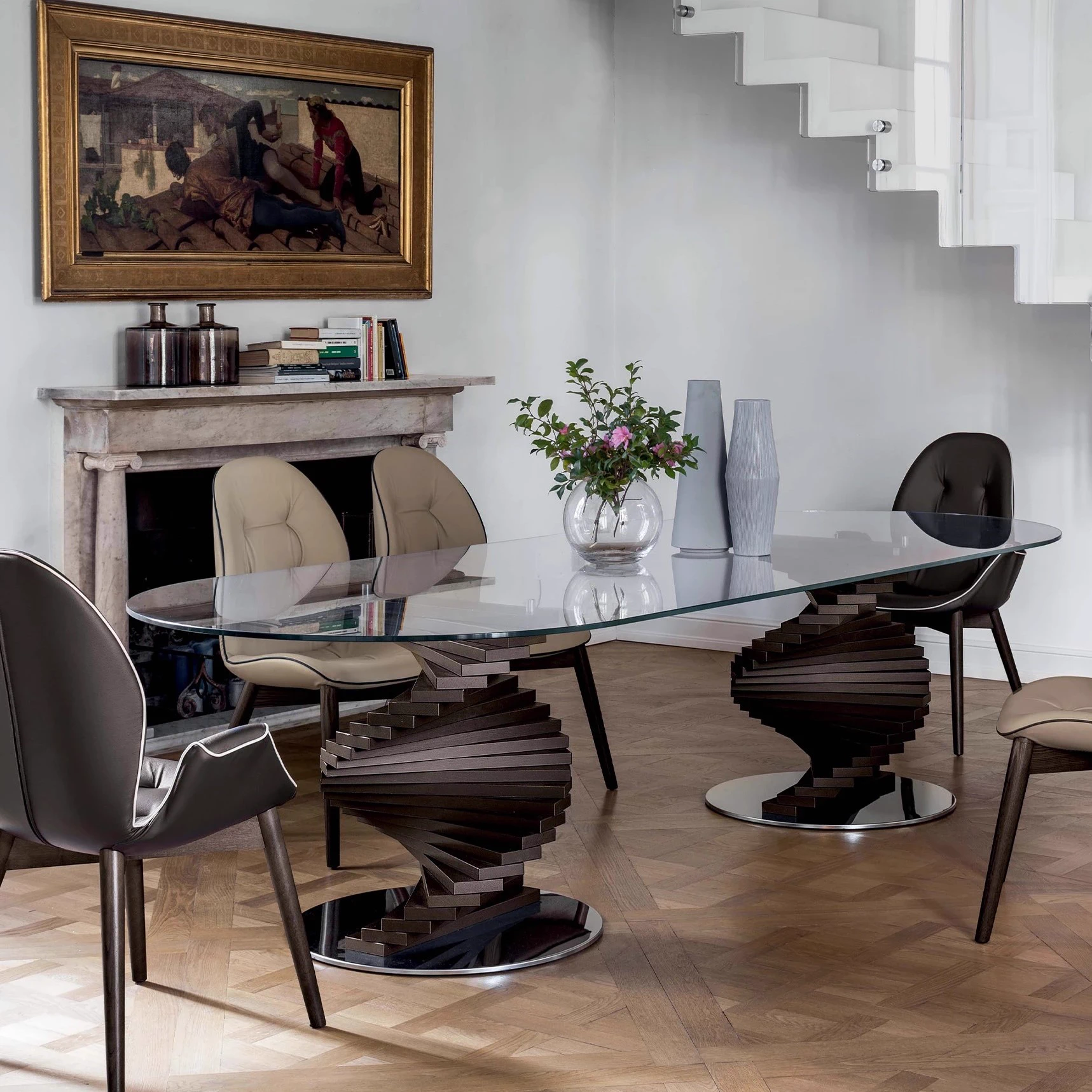Стол Big Firenze — Tonin Casa, стекло