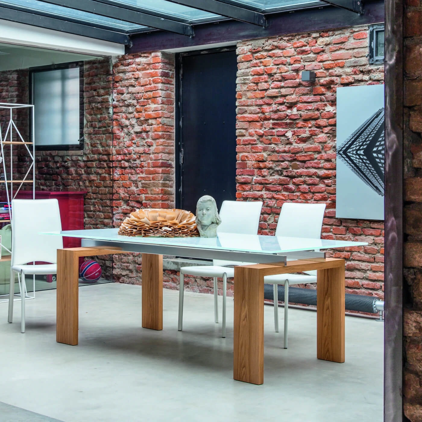 Стол Brooklyn 8000 — Tonin Casa, стекло