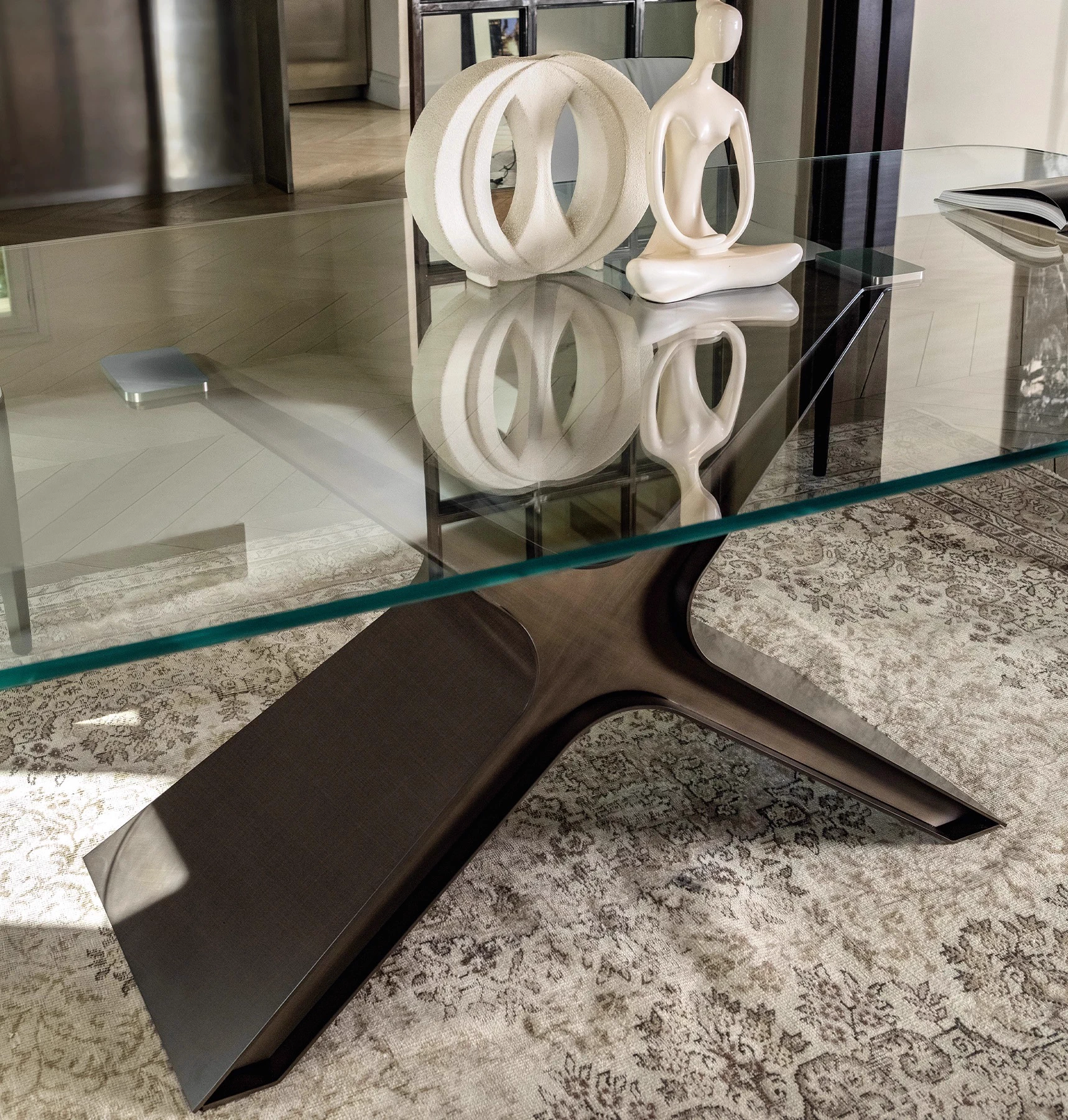 Стол Calliope XXL — Tonin Casa, стекло, фото 4