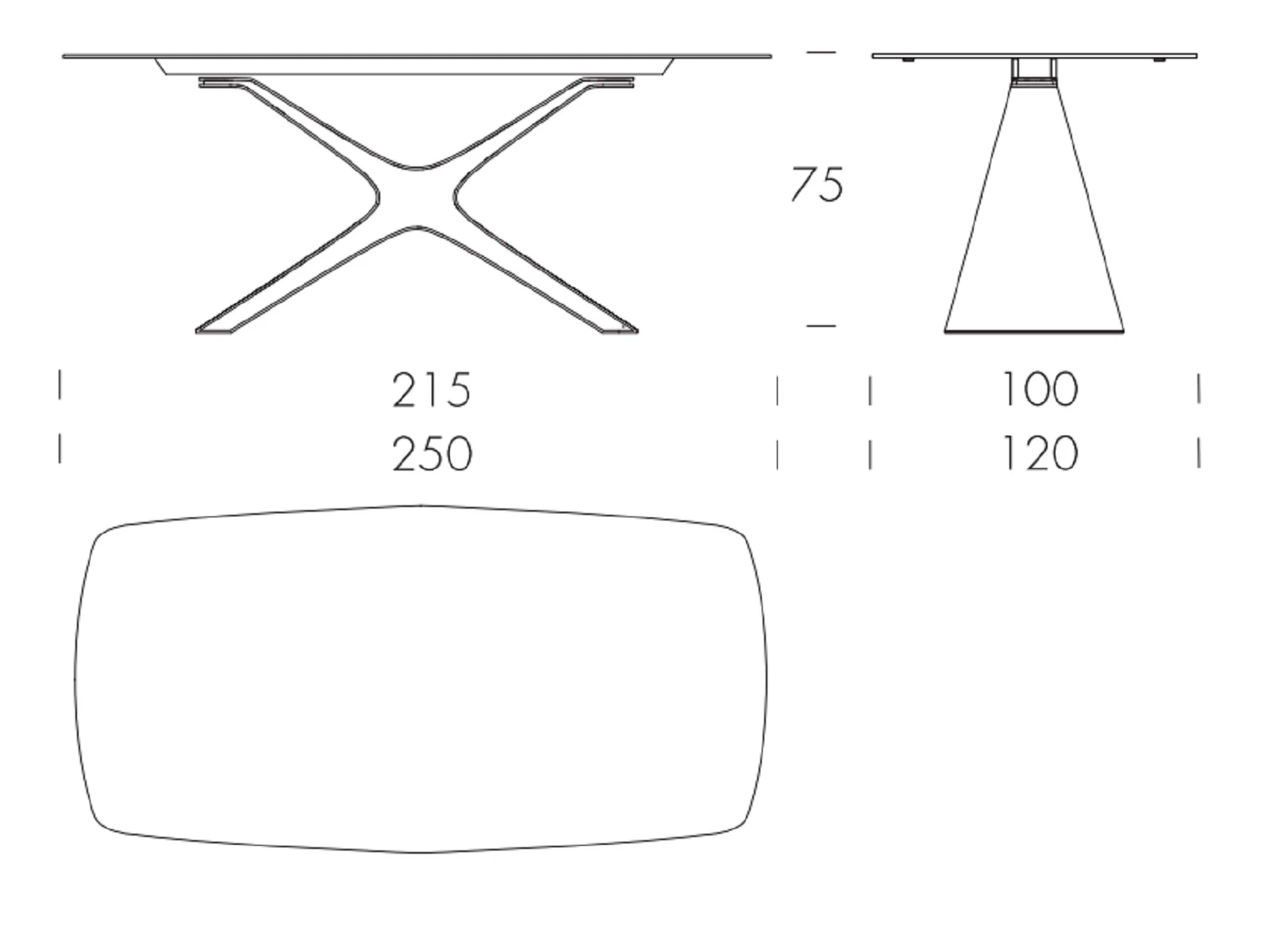 Стол Calliope XXL — Tonin Casa, стекло, фото 6