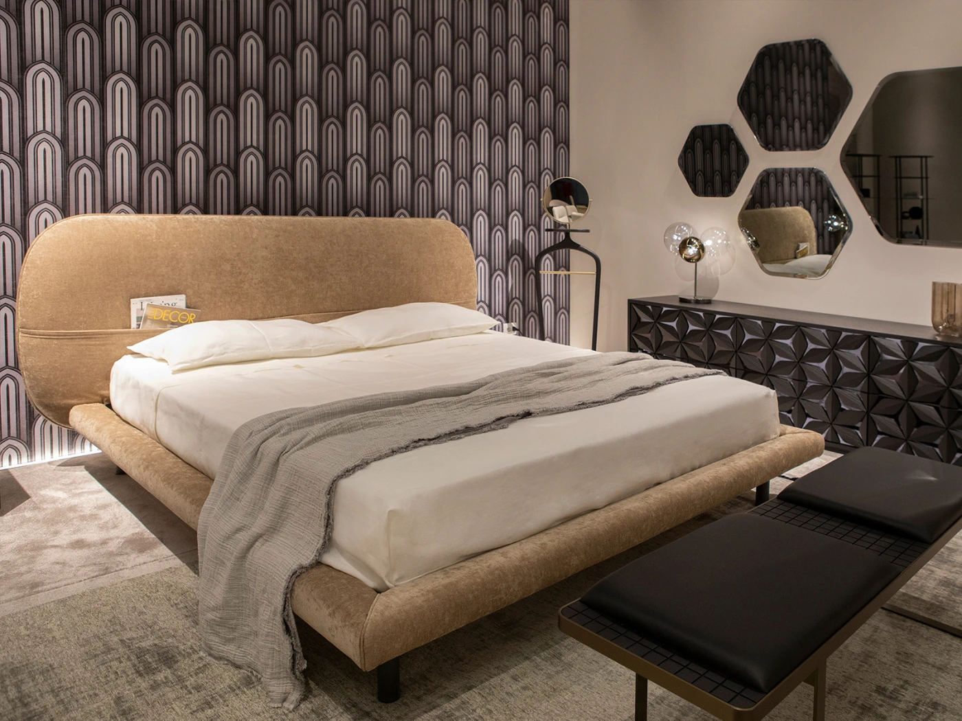 Кровать Dan — Tonin Casa, кожа, фото 2