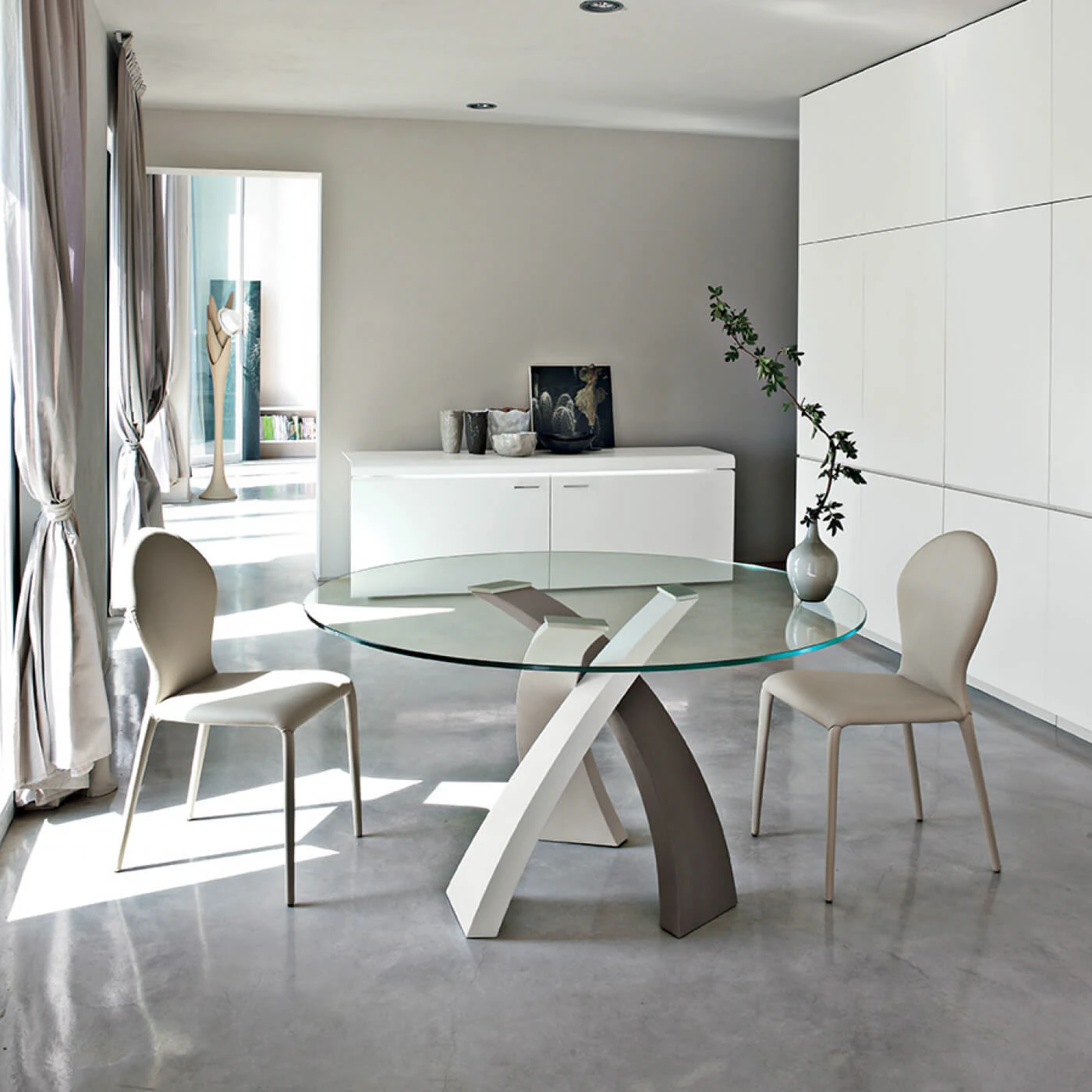 Стол Eliseo 8028 — Tonin Casa, стекло