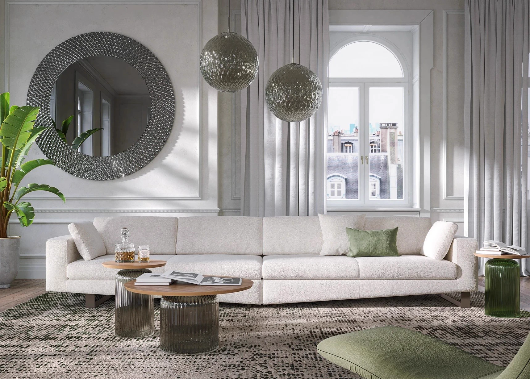 Диван Montecarlo — Tonin Casa, кожа, фото 4