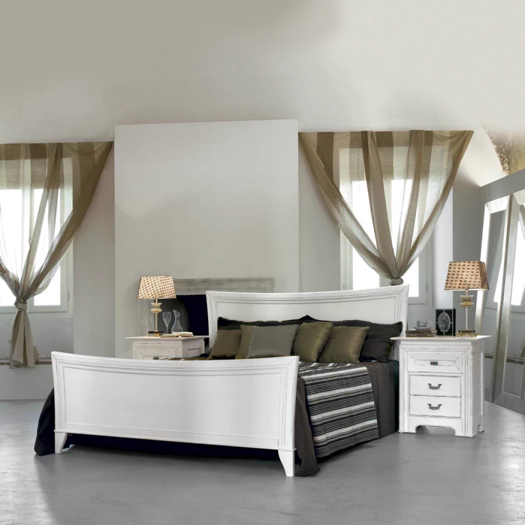 Белая кровать с изножьем Placido — Tonin Casa