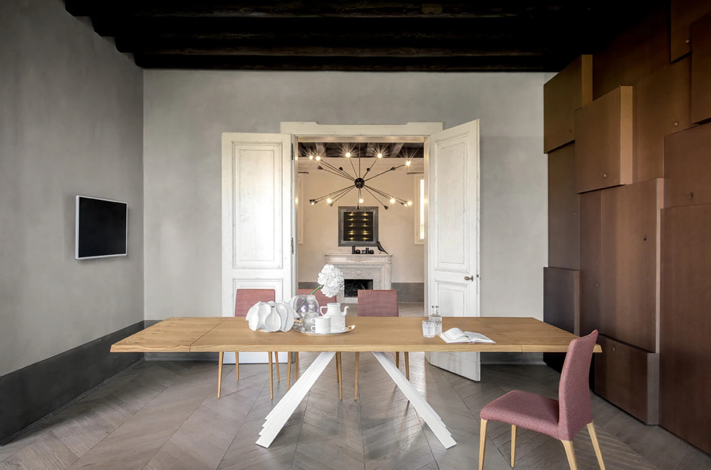 Стол Ventaglio 8011 — Tonin Casa, стекло, фото 5