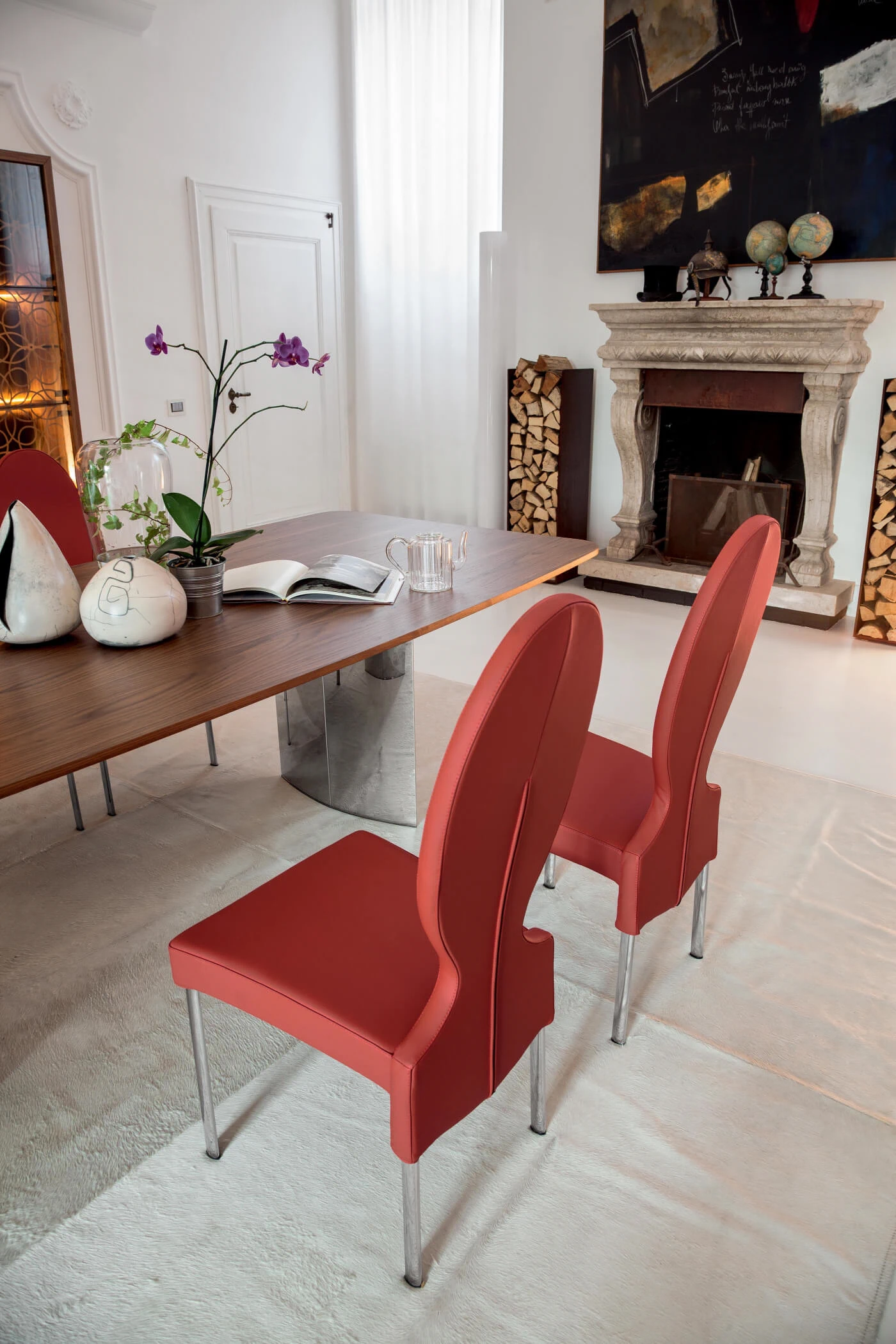 Стул Vivienne 7258 — Tonin Casa, нубук, фото 3